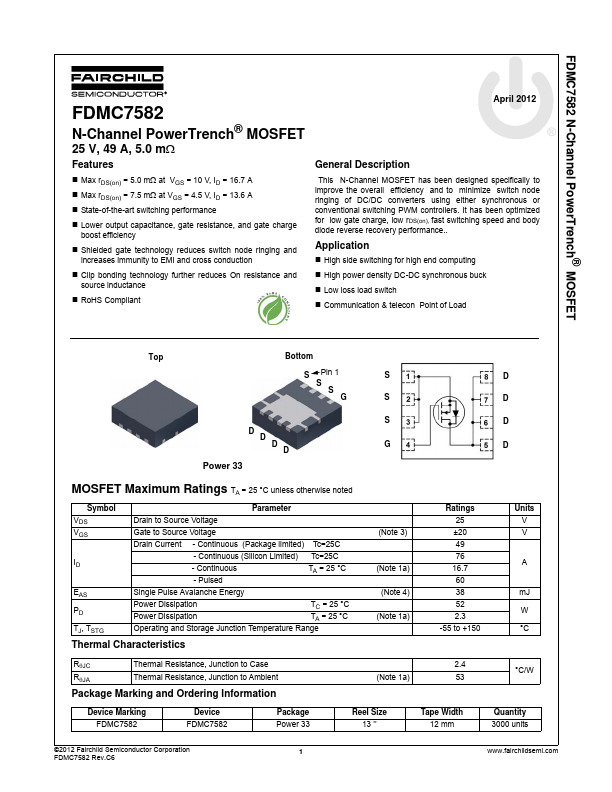 FDMC7582