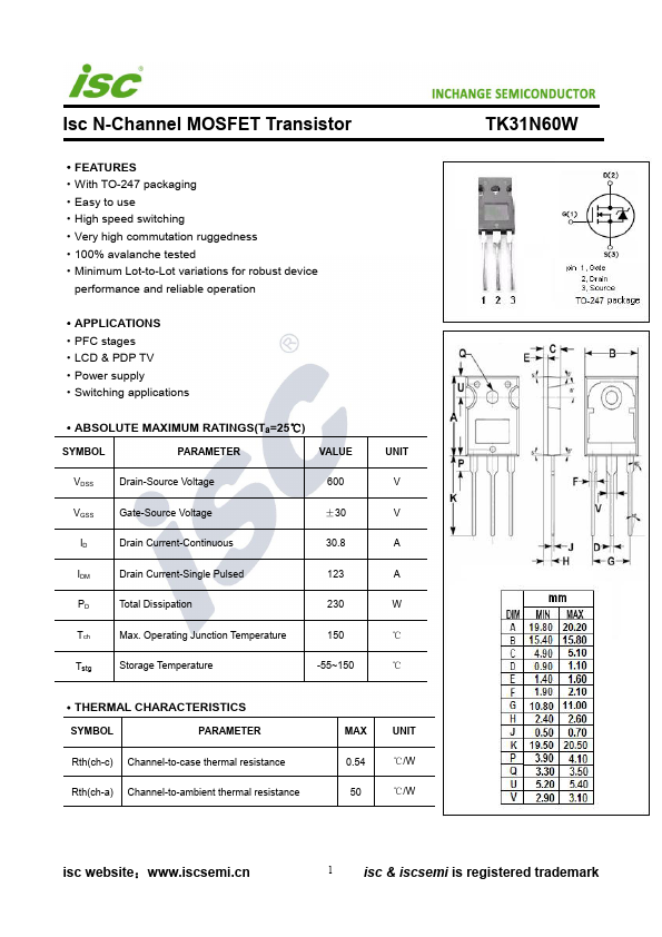 TK31N60W