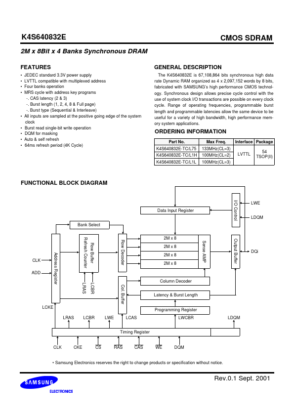 K4S640832E-TL1L