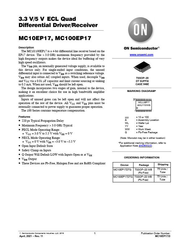 MC100EP17