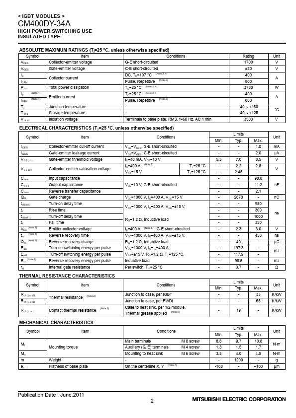 CM400DY-34A