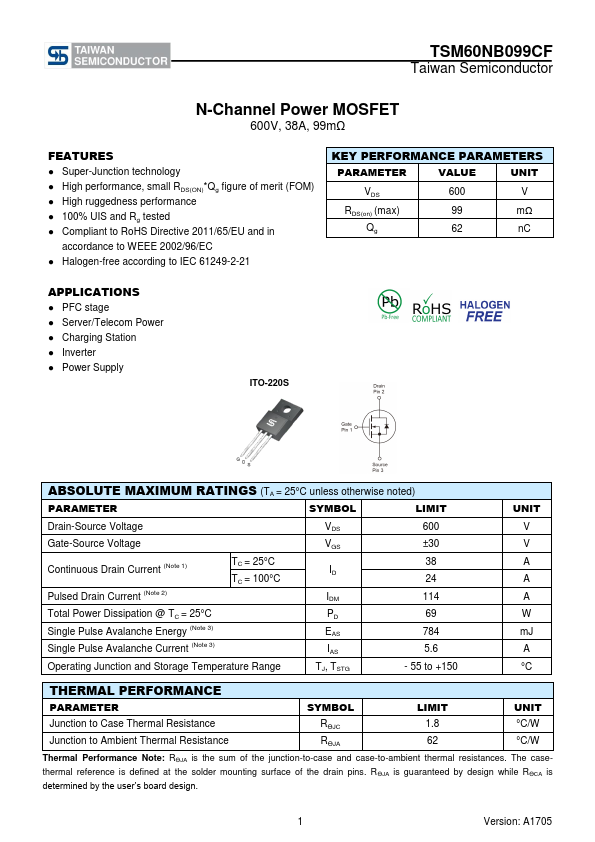 TSM60NB099CF