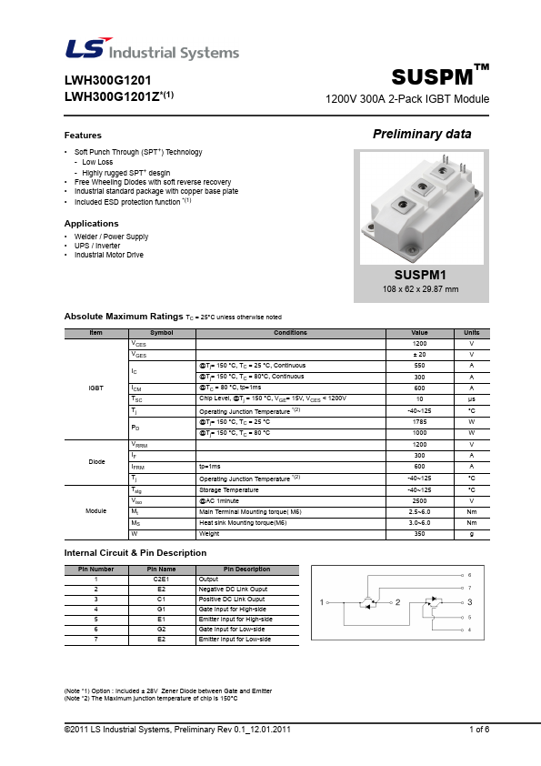 LWH300G1201Z