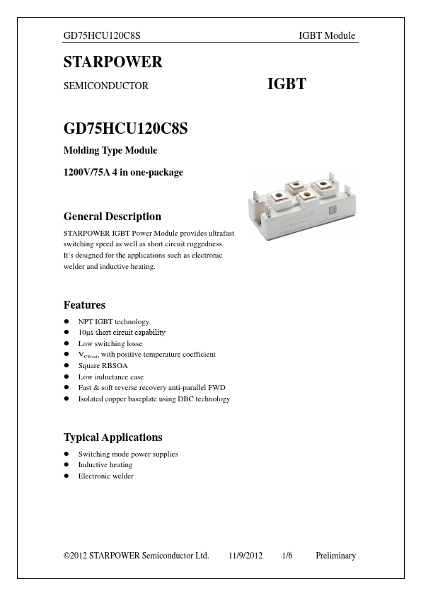 GD75HCU120C8S Datasheet Preview
