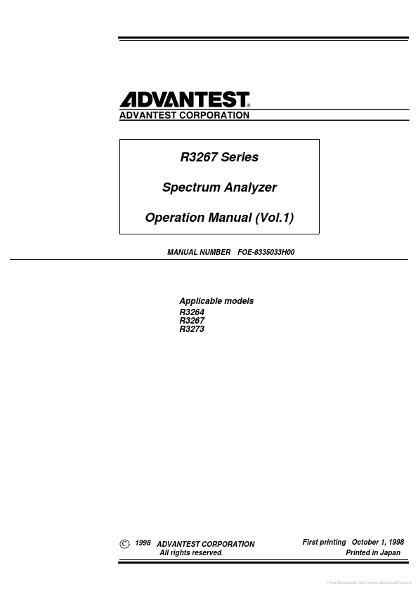 Advantest-R3267