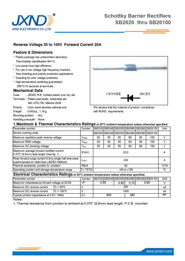 SB2060 Datasheet Preview