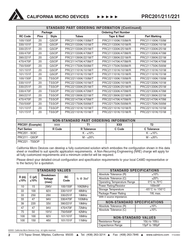 PRC211101K101MR