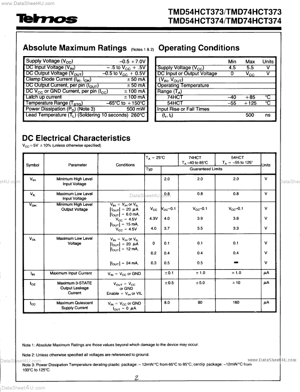 TMD54HCT374