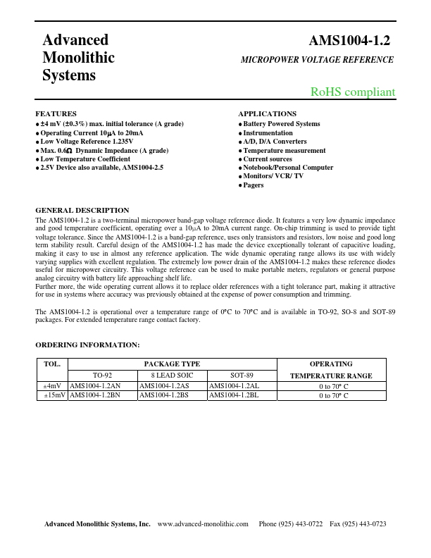 AMS1004-1.2