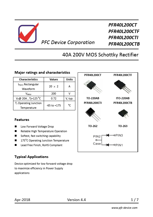 PFR40L200CT