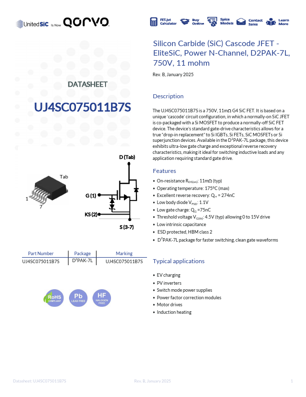 UJ4SC075011B7S Datasheet Preview