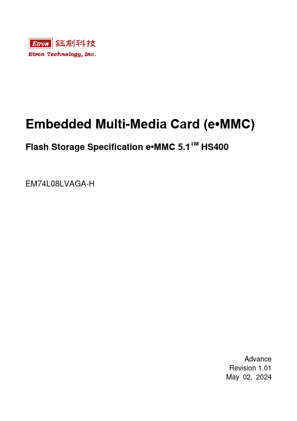 EM74L08LVAGA-H Datasheet Preview
