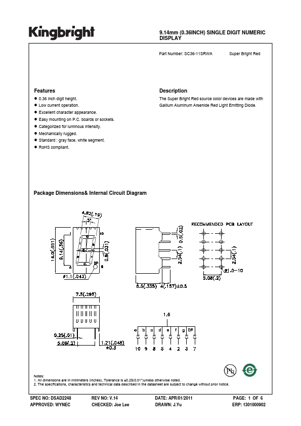 SC36-11SRWA Datasheet Preview