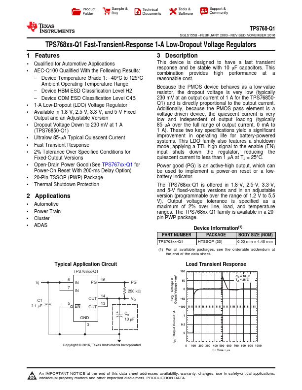 TPS76825-Q1