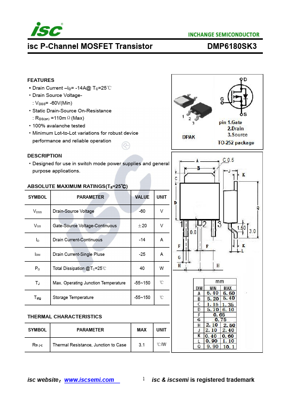 DMP6180SK3