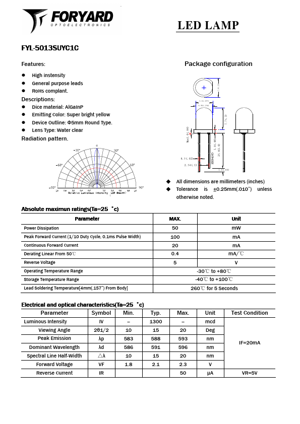 FYL-5013SUYC1C