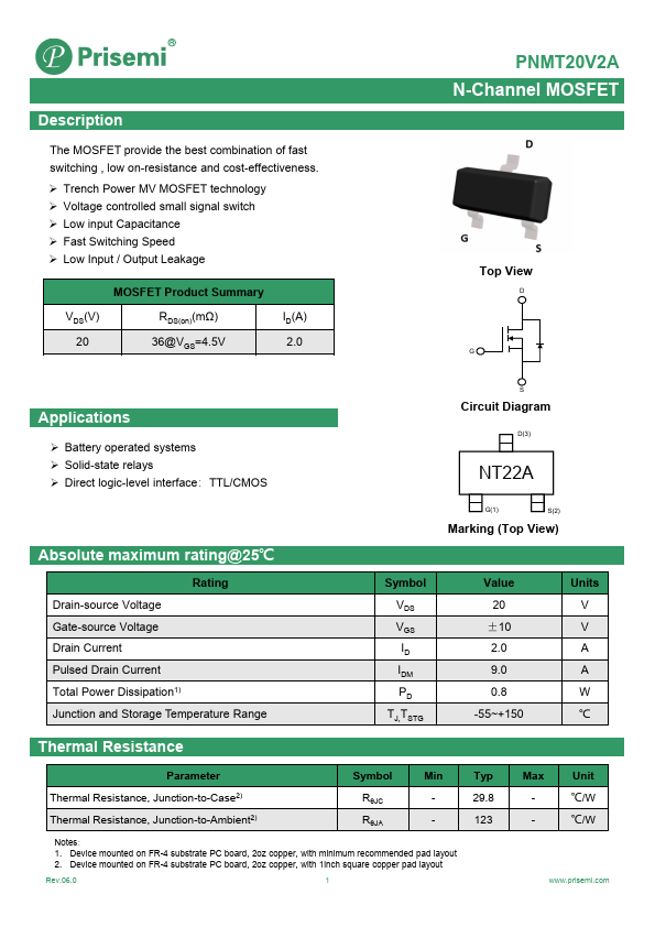 PNMT20V2A Datasheet Preview