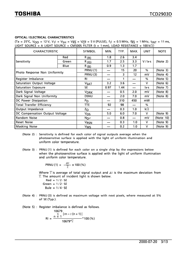 TCD2903D