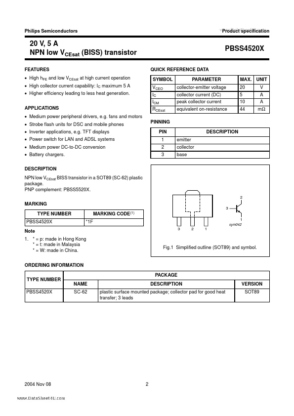 PBSS4520X