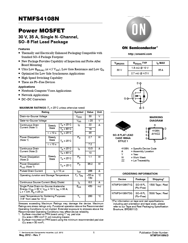 NTMFS4108N