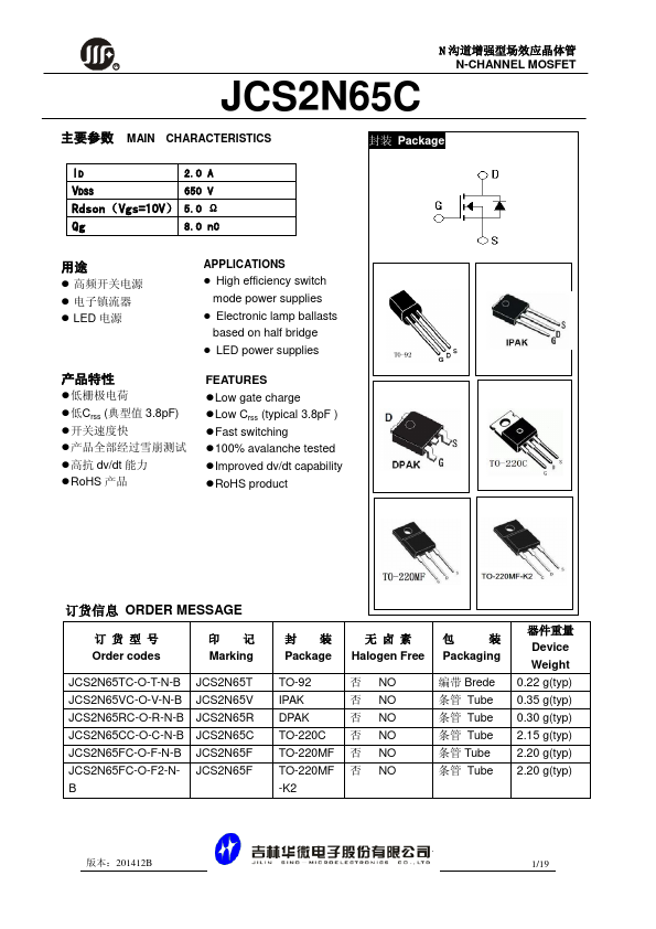 JCS2N65T