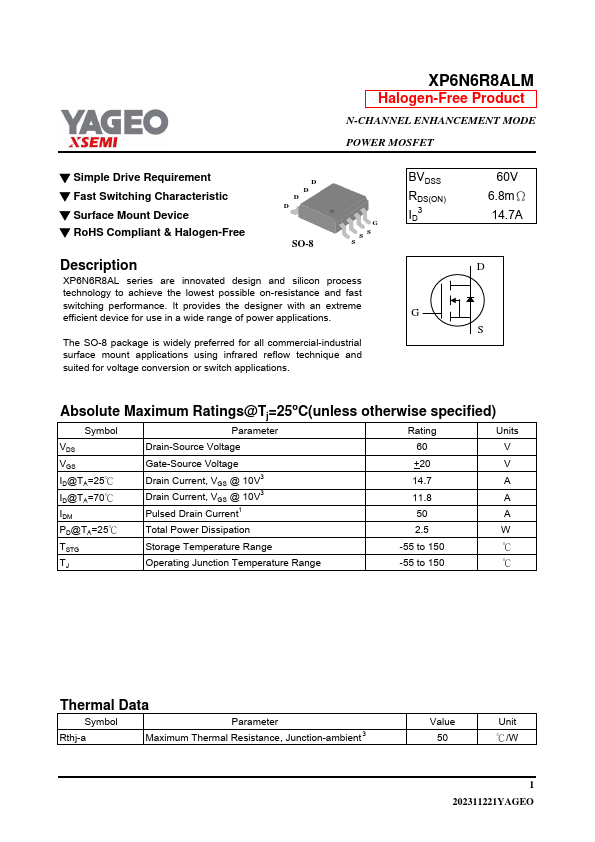 XP6N6R8ALM Datasheet Preview