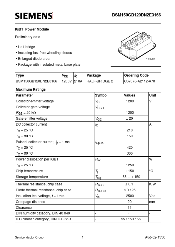 BSM150GB120DN2E3166