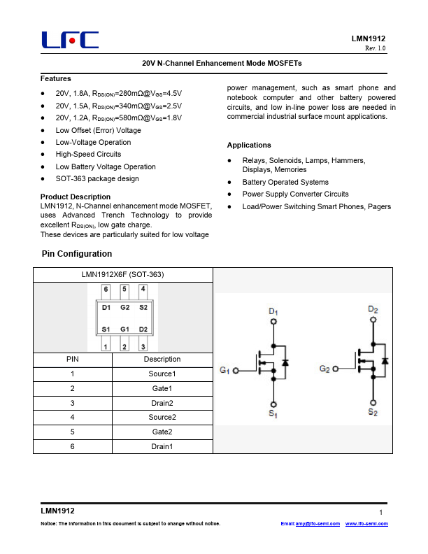 LMN1912 Datasheet Preview