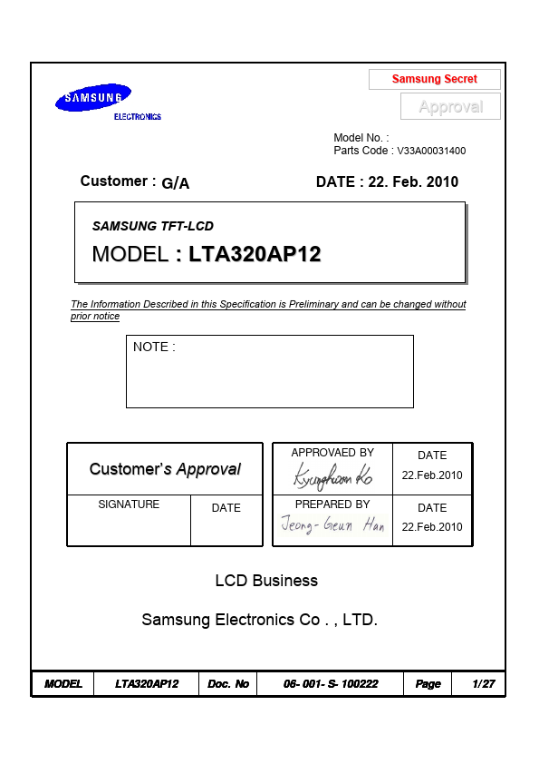 LTA320AP12