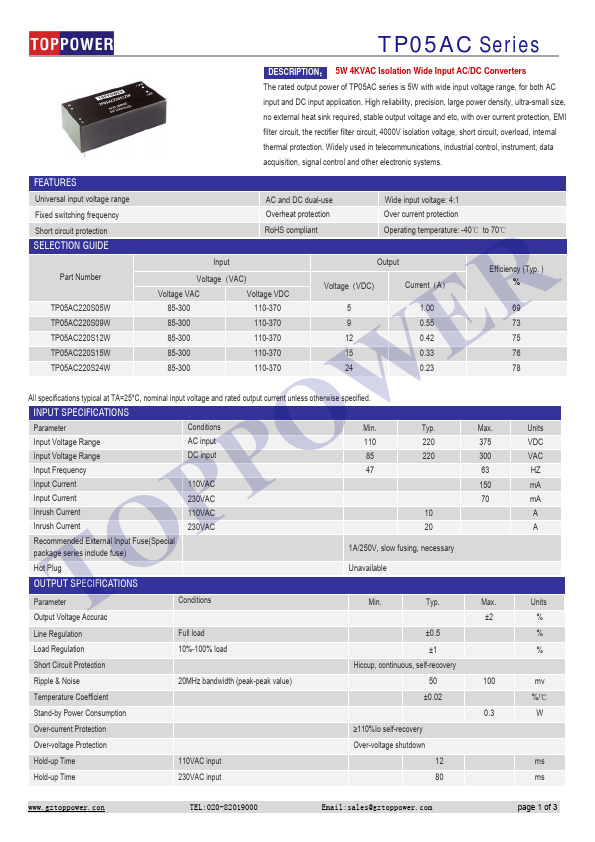 TP05AC220S09W