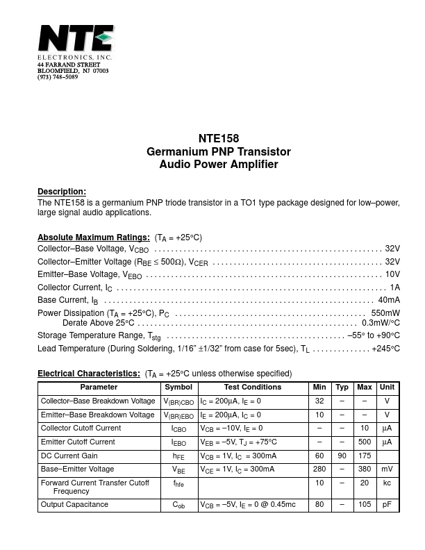 NTE158