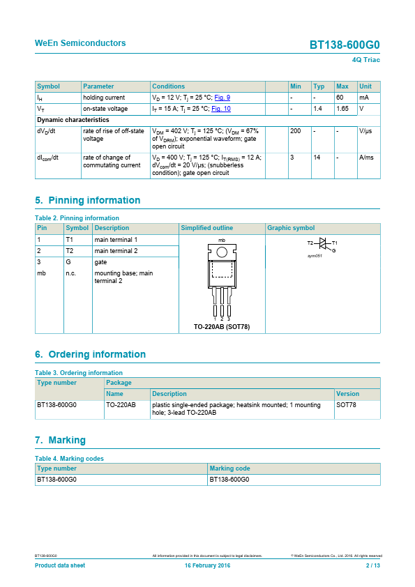 BT138-600G0