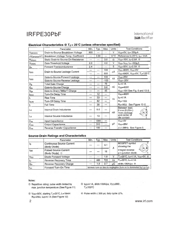 IRFPE30PBF