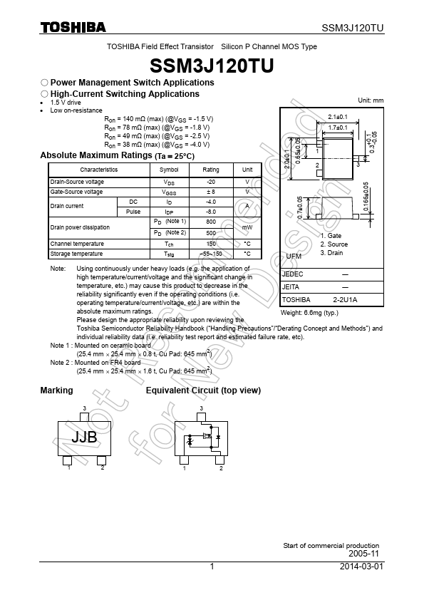 SSM3J120TU