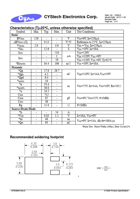 MTE080N15KJ3