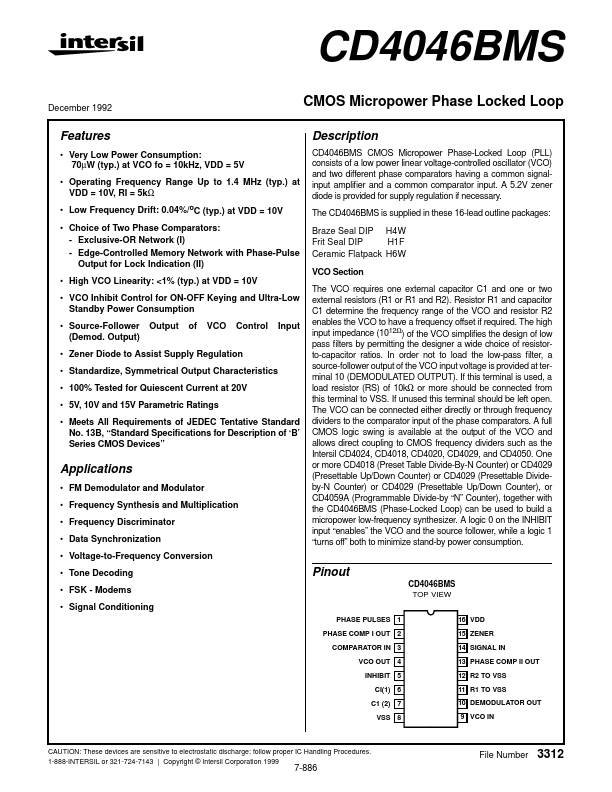 CD4046BMS