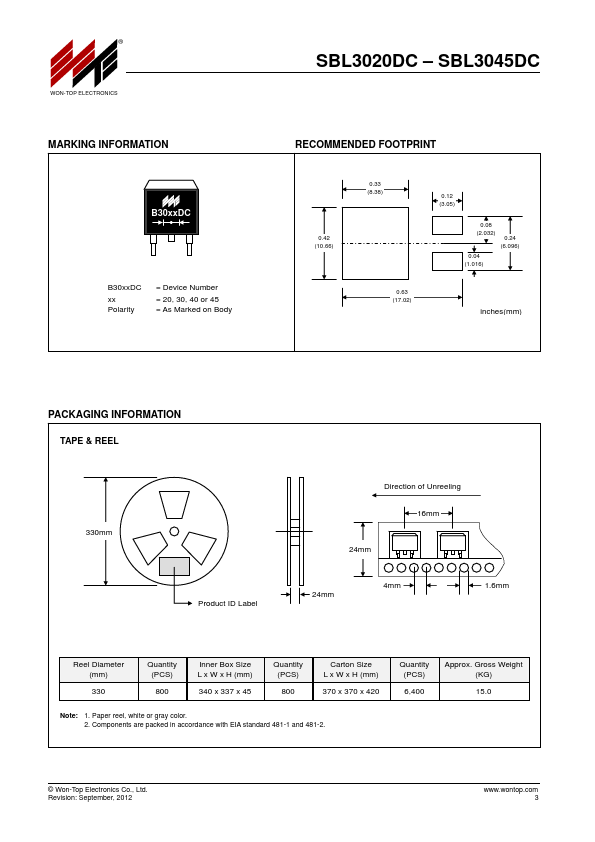 SBL3020DC