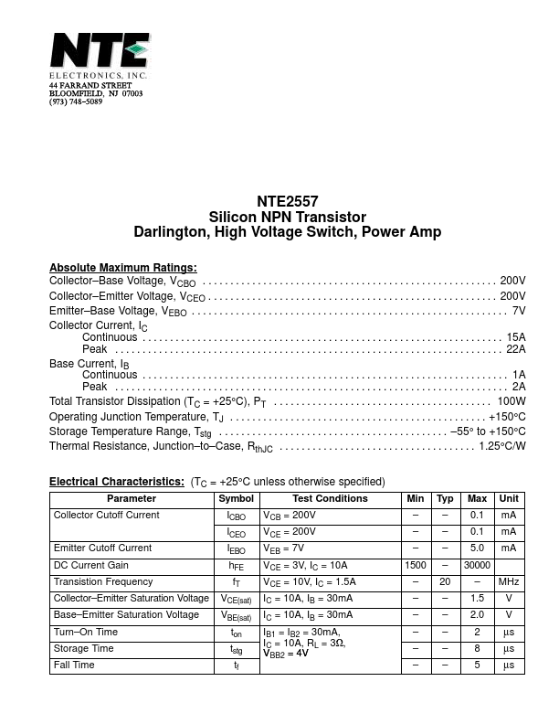 NTE2557