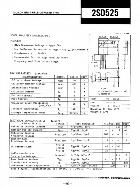 2SD525