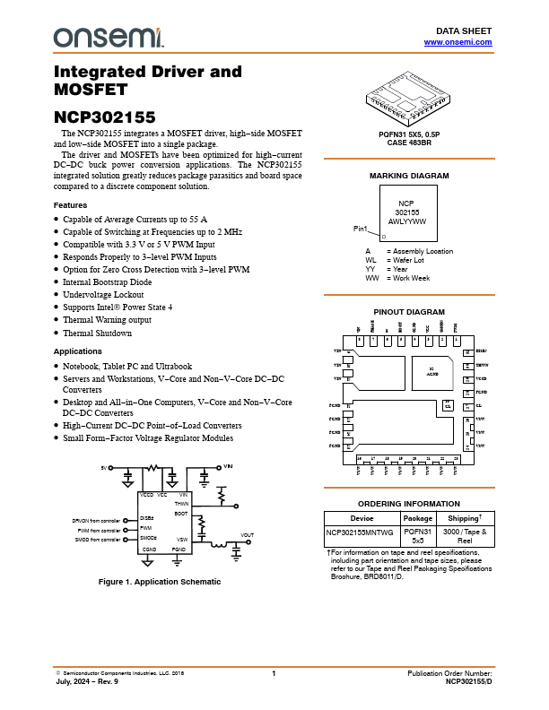 NCP302155 Datasheet Preview