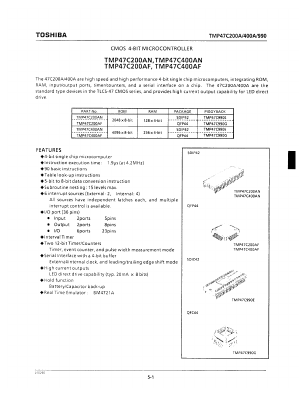 TMP47C400AN