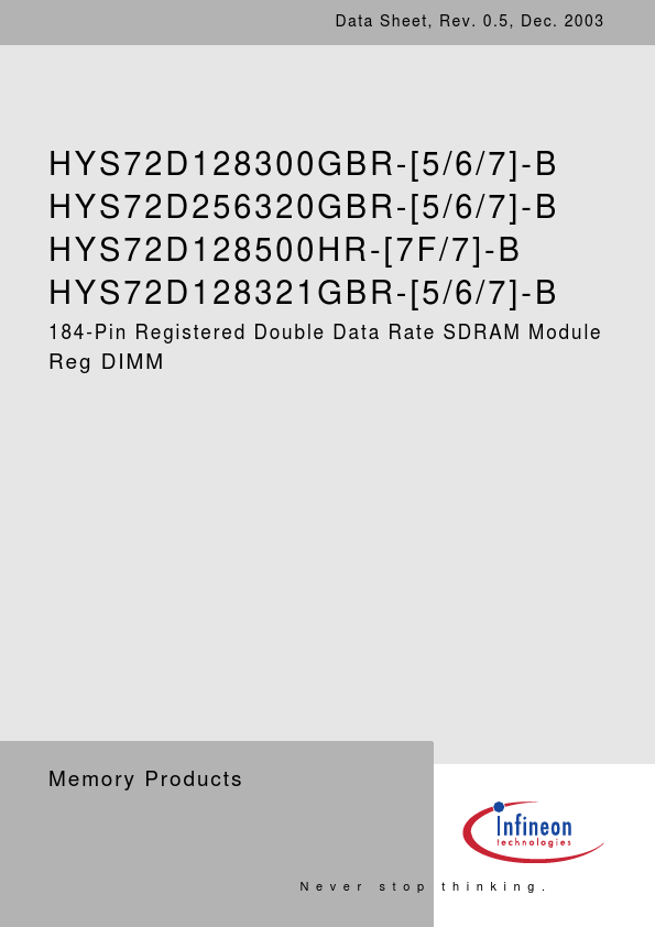 HYS72D256320GBR-6-B