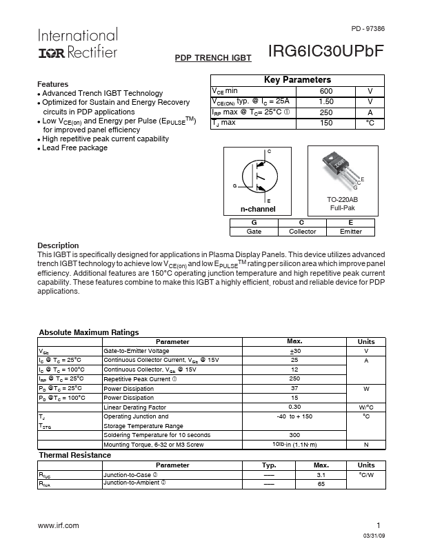 IRG6IC30UPBF