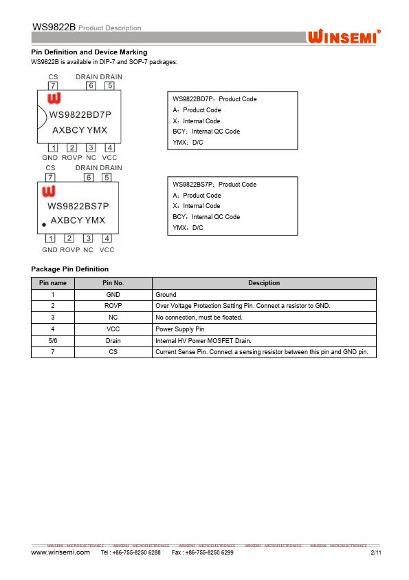 WS9822B