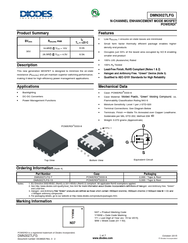 DMN3027LFG