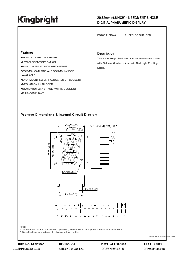 PSA08-11SRWA