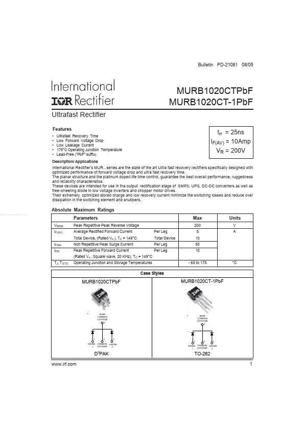 MURB1020CTPbF