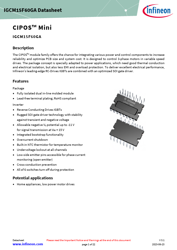 IGCM15F60GA Datasheet Preview