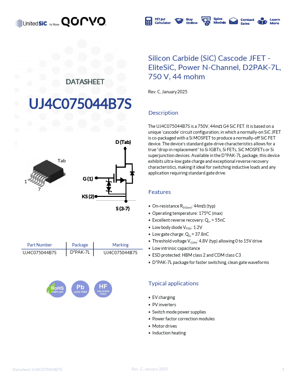 UJ4C075044B7S Datasheet Preview