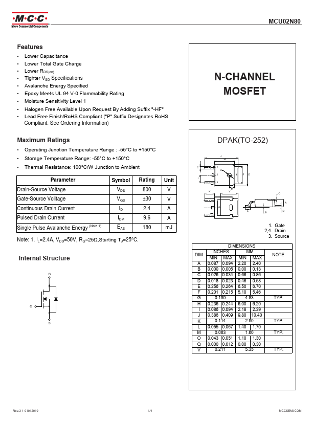 MCU02N80